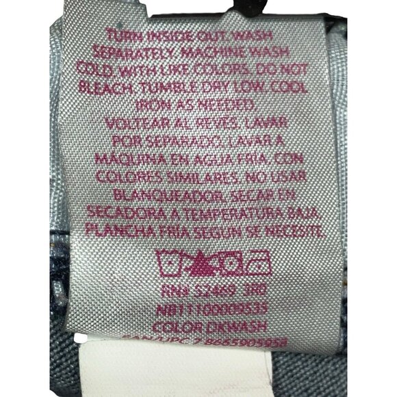 No Boundaries Womens Denim Shorts 19 High Rise Stretch Blue Jean Button Fly Cuff - Picture 8 of 8